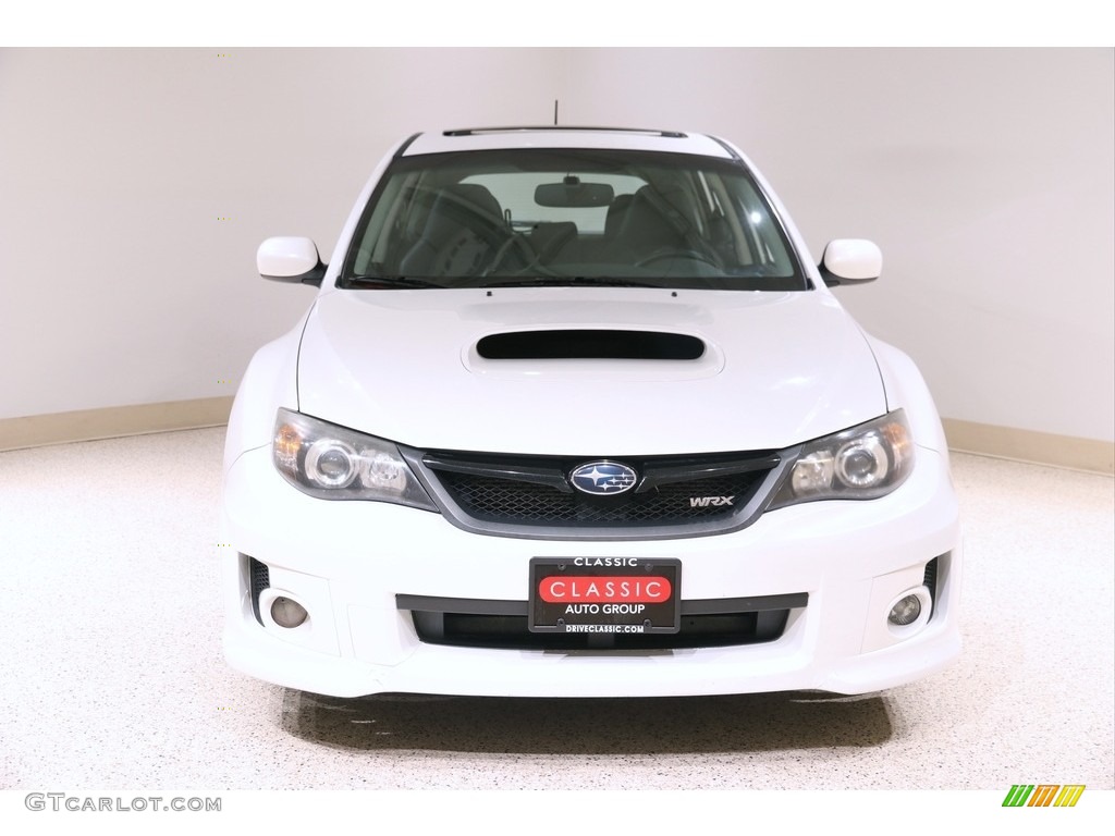 2011 Impreza WRX Wagon - Satin White Pearl / Carbon Black photo #2
