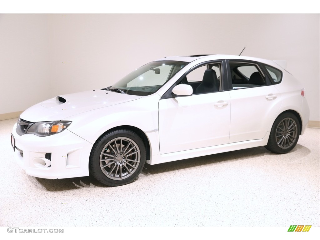 2011 Impreza WRX Wagon - Satin White Pearl / Carbon Black photo #3