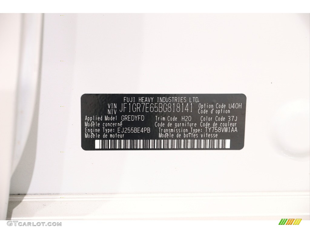 2011 Impreza WRX Wagon - Satin White Pearl / Carbon Black photo #21