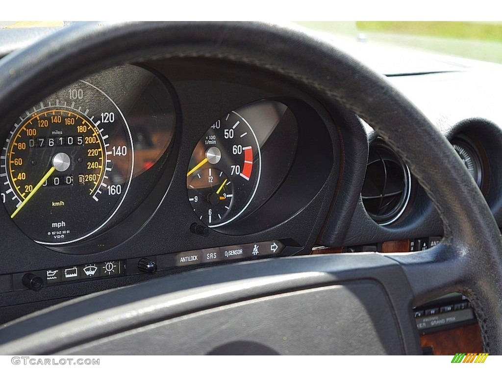 1986 Mercedes-Benz SL Class 560 SL Roadster Gauges Photo #139866298