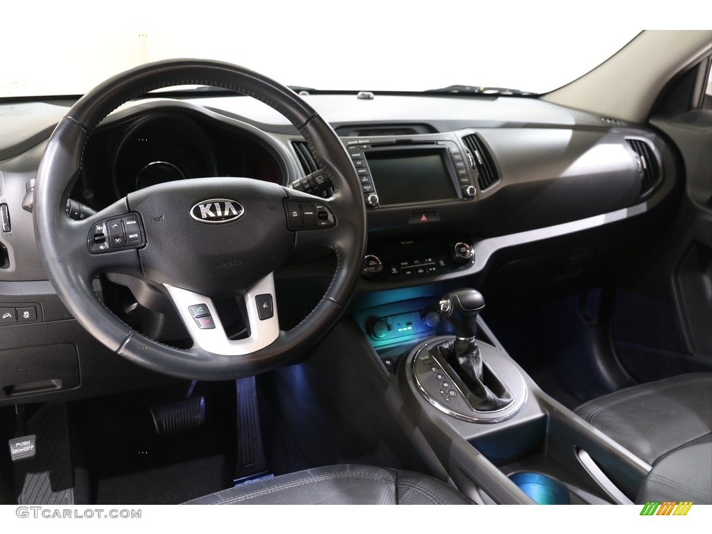 2013 Sportage EX AWD - Bright Silver / Black photo #6