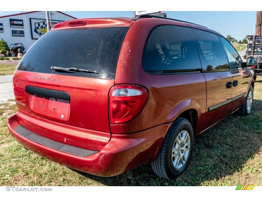 2007 Grand Caravan SE - Inferno Red Crystal Pearl / Medium Slate Gray photo #4