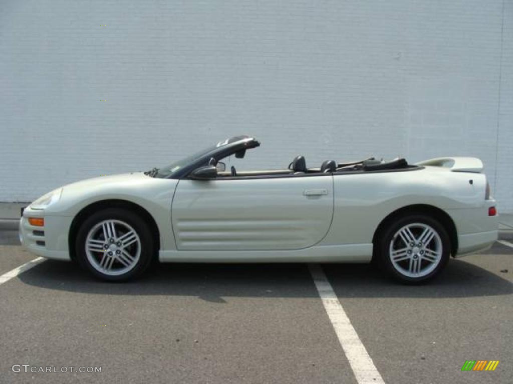 2003 Eclipse Spyder GT - Dover White Pearl / Midnight photo #4