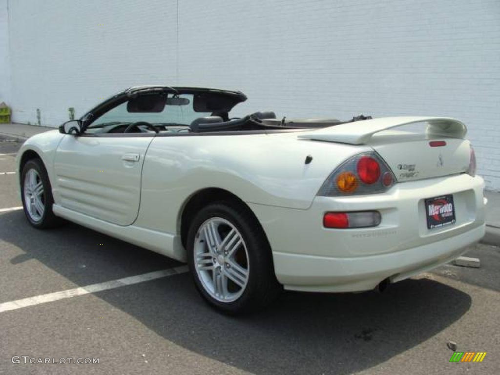 2003 Eclipse Spyder GT - Dover White Pearl / Midnight photo #5