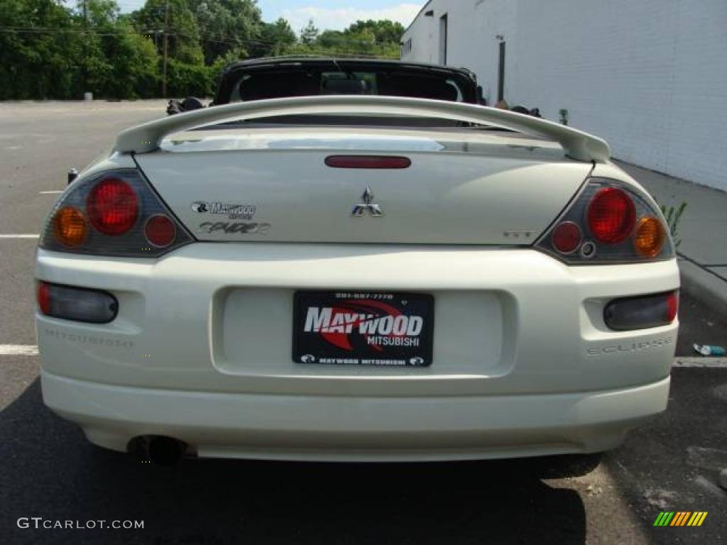 2003 Eclipse Spyder GT - Dover White Pearl / Midnight photo #6
