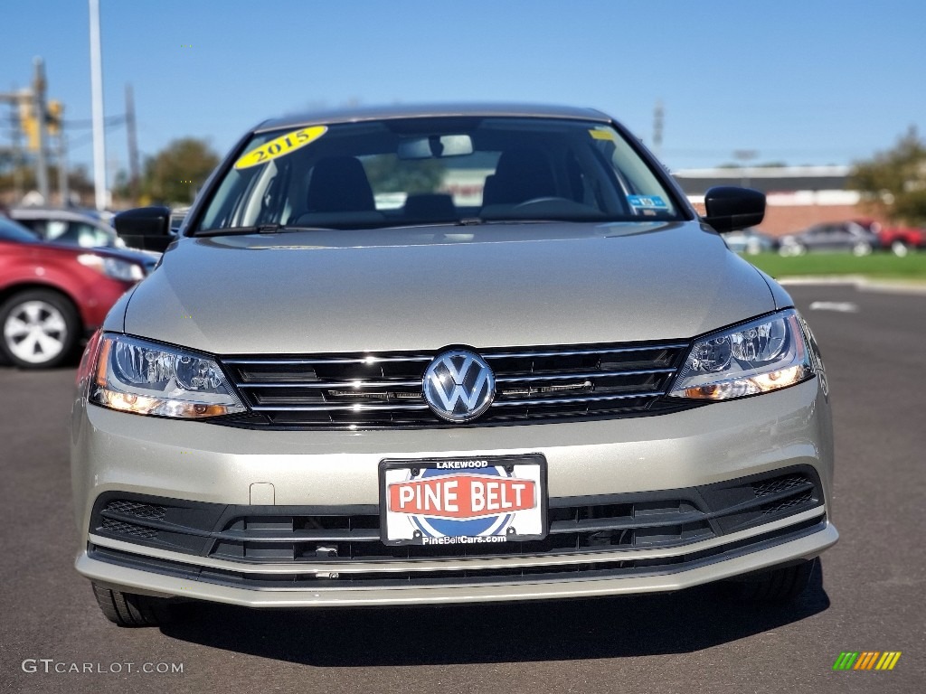 2015 Jetta S Sedan - Moonrock Silver Metallic / Ceramique/Titan Black photo #9