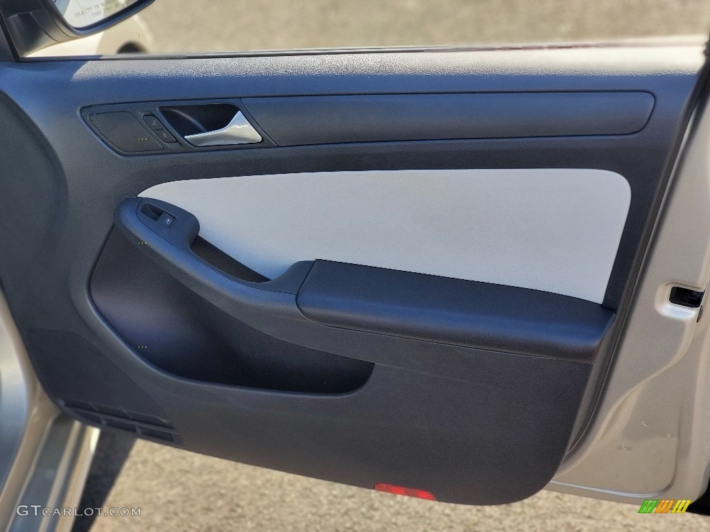 2015 Volkswagen Jetta S Sedan Ceramique/Titan Black Door Panel Photo #139868530