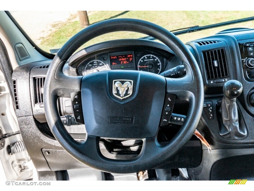 2016 Ram ProMaster 2500 High Roof Cargo Van Gray Steering Wheel Photo #139869376