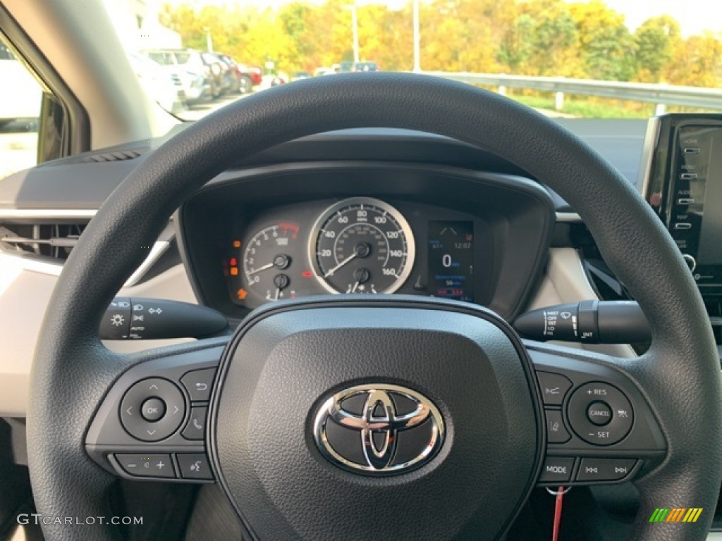2021 Toyota Corolla LE Light Gray/Moonstone Steering Wheel Photo #139869406
