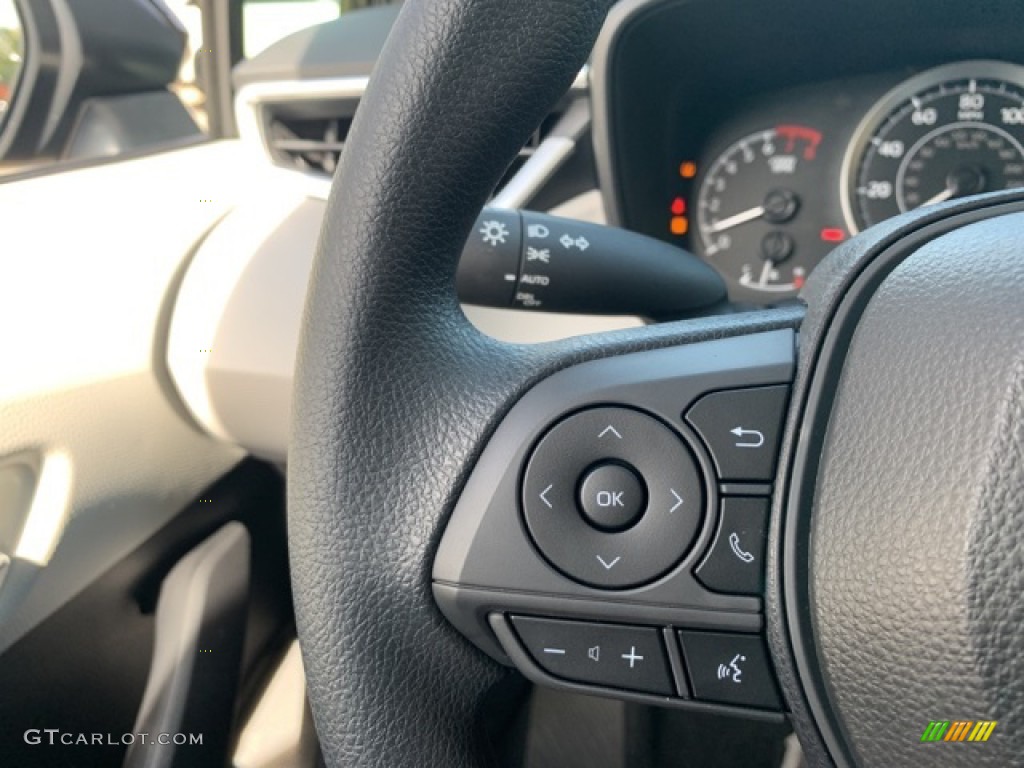 2021 Toyota Corolla LE Light Gray/Moonstone Steering Wheel Photo #139869418