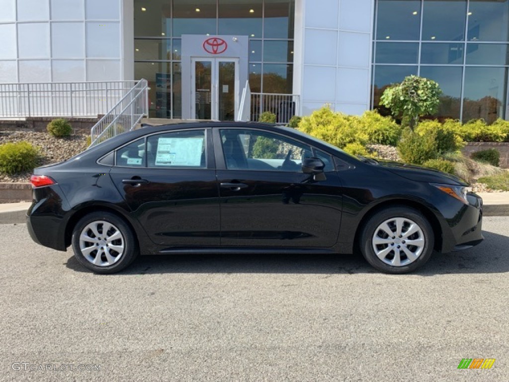Black Sand Pearl 2021 Toyota Corolla LE Exterior Photo #139869886