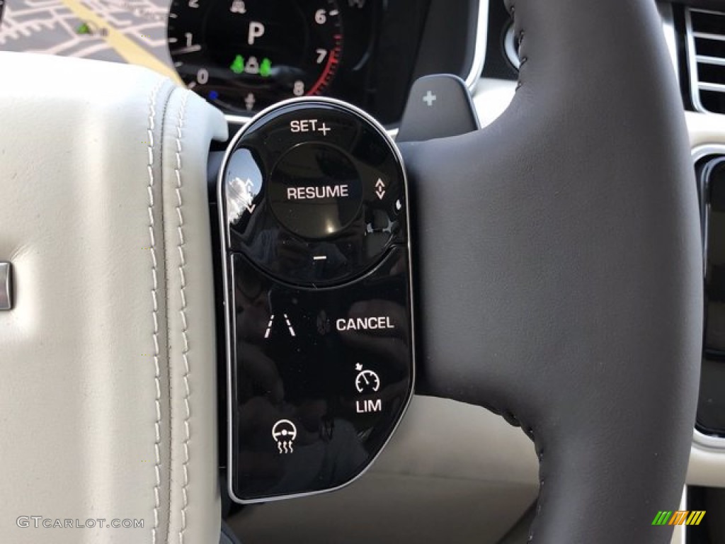 2020 Land Rover Range Rover Supercharged LWB Ivory/Espresso Steering Wheel Photo #139872328