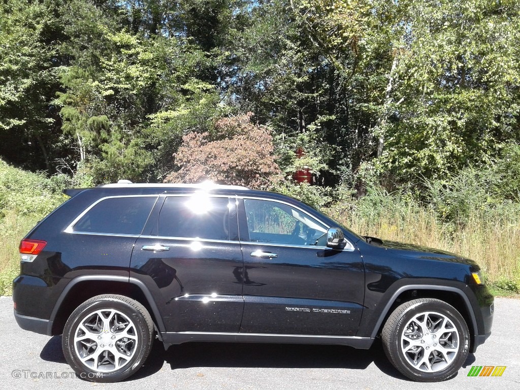 Diamond Black Crystal Pearl 2021 Jeep Grand Cherokee Limited 4x4 Exterior Photo #139874224