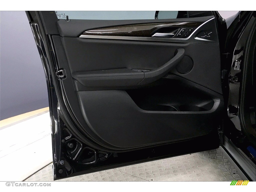 2021 BMW X3 sDrive30i Black Door Panel Photo #139875705