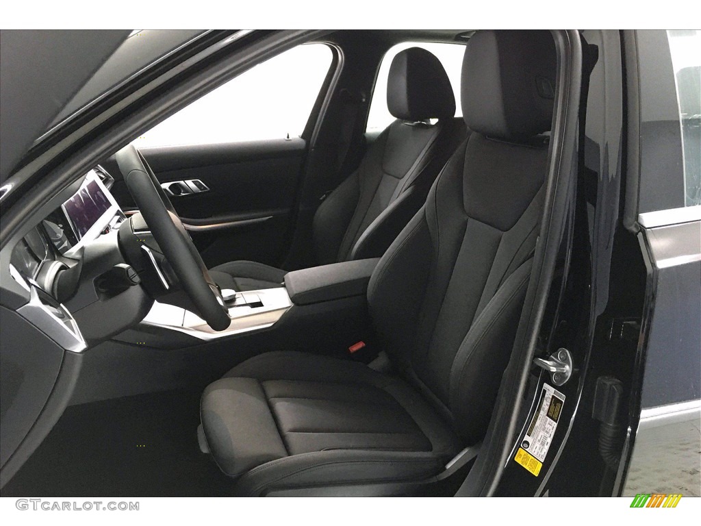 Black Interior 2021 BMW 3 Series 330i Sedan Photo #139876047
