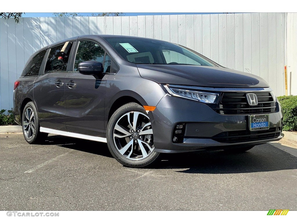 Modern Steel Metallic 2021 Honda Odyssey Touring Exterior Photo #139876706