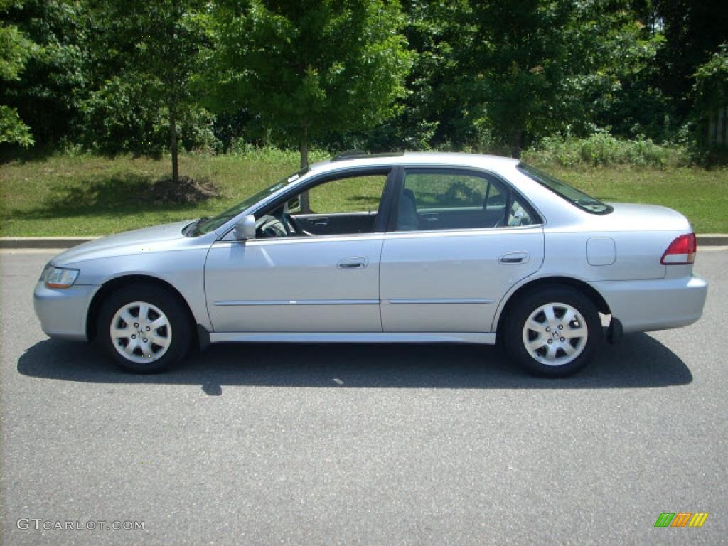 2002 Accord EX Sedan - Satin Silver Metallic / Quartz Gray photo #6