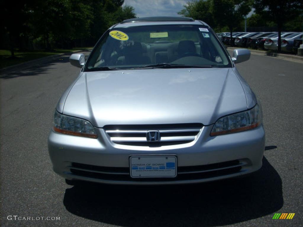 2002 Accord EX Sedan - Satin Silver Metallic / Quartz Gray photo #8