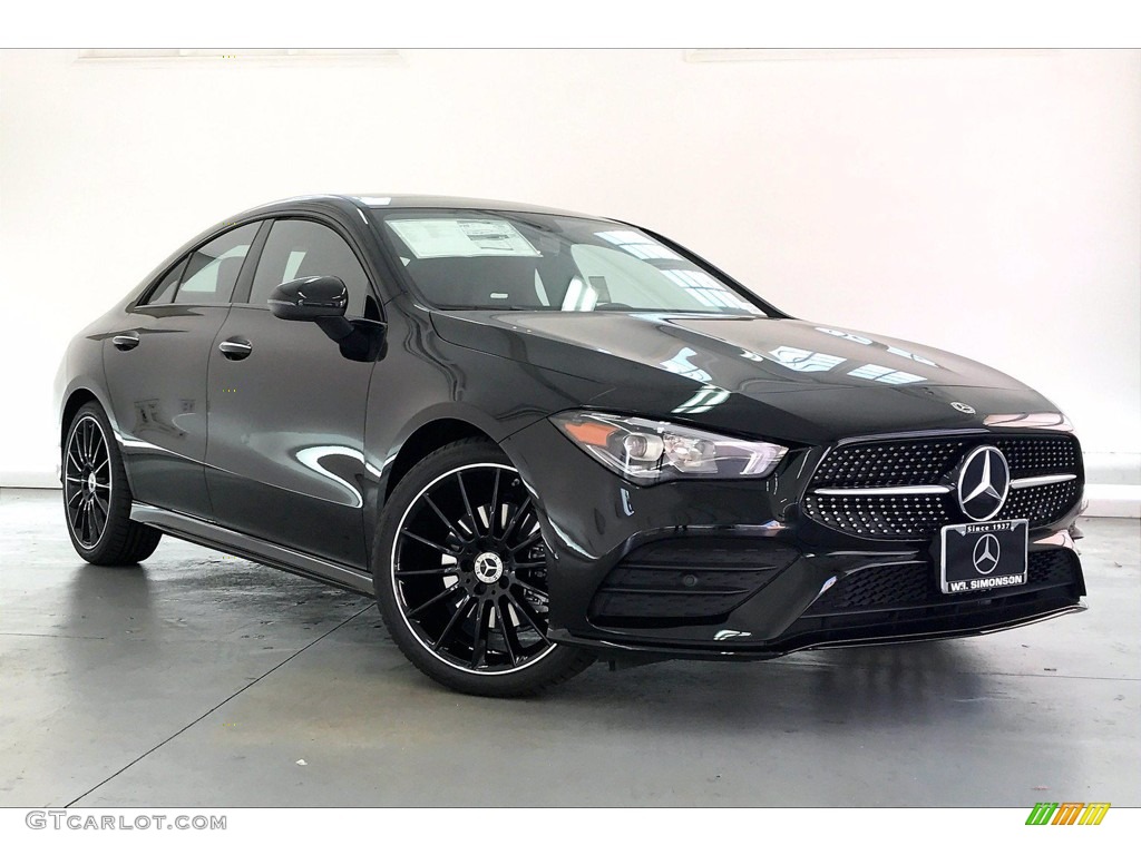 Night Black 2021 Mercedes-Benz CLA 250 Coupe Exterior Photo #139877275