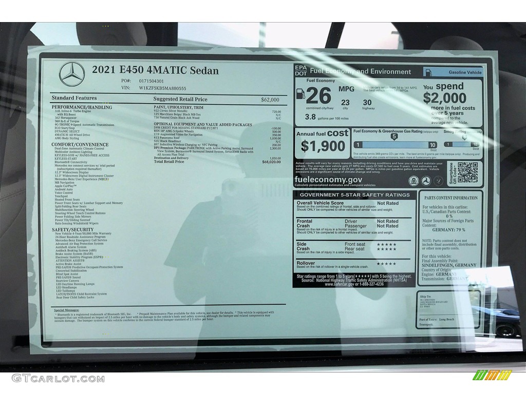 2021 E 450 4Matic Sedan - Cirrus Silver Metallic / Macchiato Beige/Black photo #10