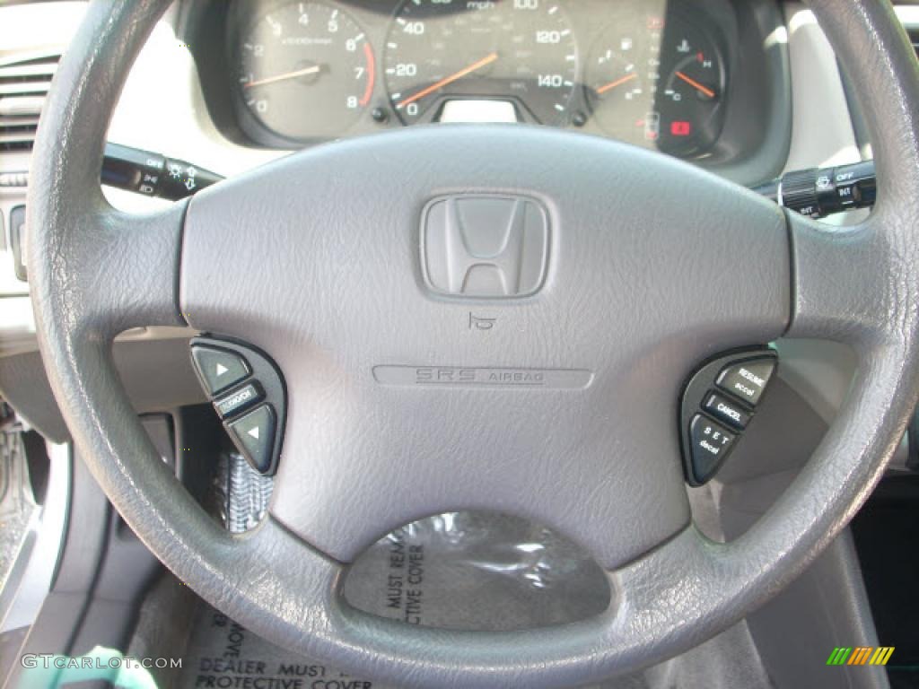 2002 Accord EX Sedan - Satin Silver Metallic / Quartz Gray photo #17