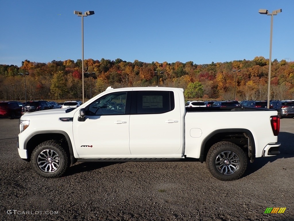 Summit White 2021 GMC Sierra 1500 AT4 Crew Cab 4WD Exterior Photo #139879500