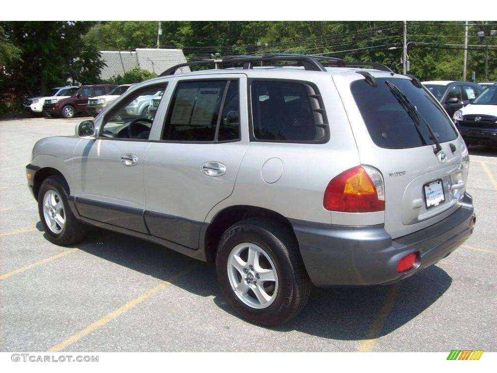 2004 Santa Fe GLS 4WD - Pewter / Gray photo #2