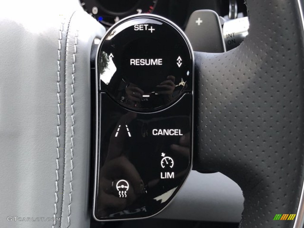 2020 Land Rover Range Rover Evoque First Edition Cloud/Ebony Steering Wheel Photo #139881186