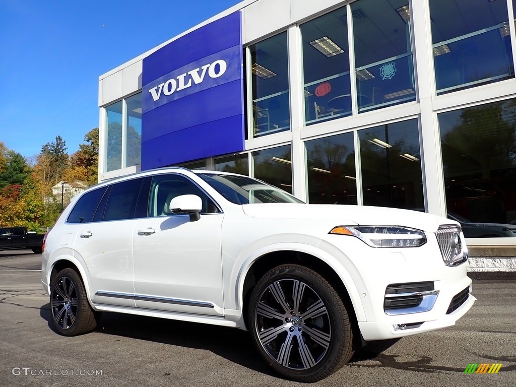 Crystal White Metallic 2021 Volvo XC90 T6 AWD Inscription Exterior Photo #139882503