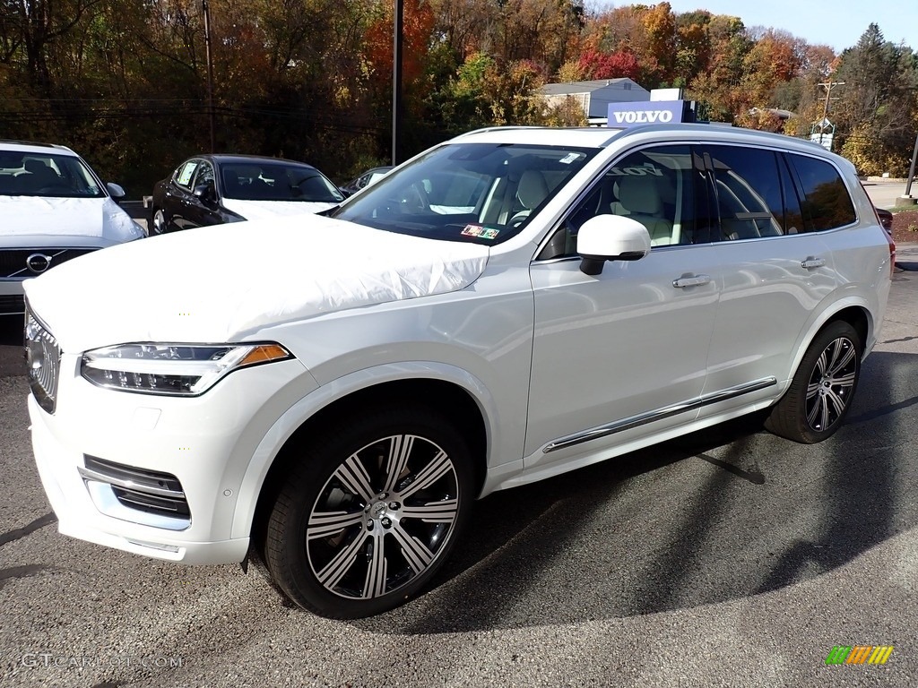 Crystal White Metallic 2021 Volvo XC90 T6 AWD Inscription Exterior Photo #139882602