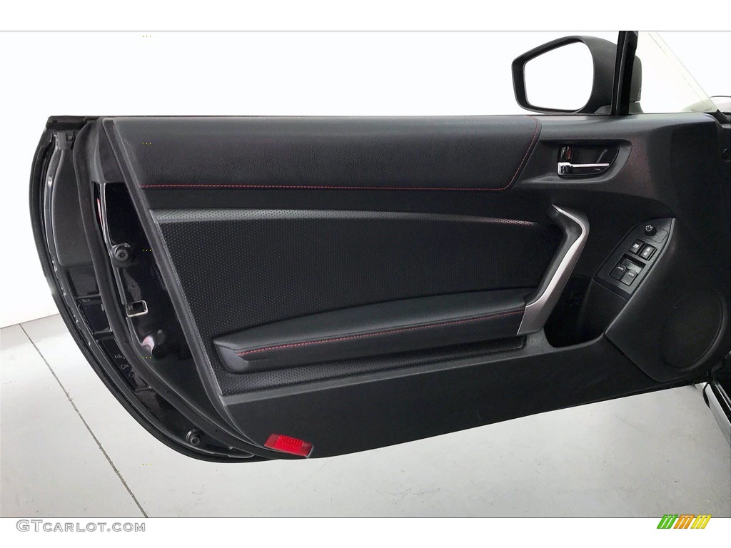 2013 Scion FR-S Sport Coupe Black/Red Accents Door Panel Photo #139882641
