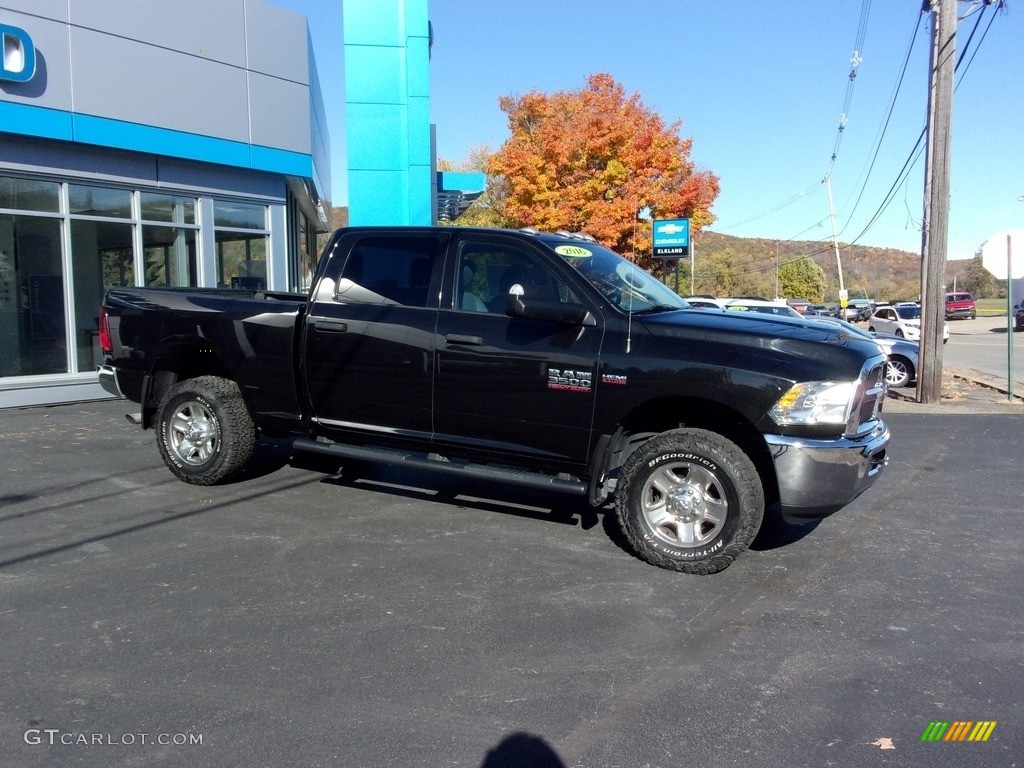 2016 3500 Tradesman Crew Cab 4x4 - Brilliant Black Crystal Pearl / Diesel Gray/Black photo #19