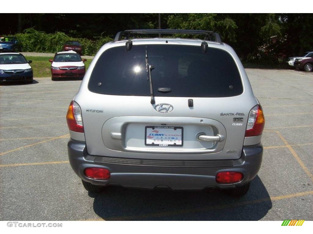 2004 Santa Fe GLS 4WD - Pewter / Gray photo #23