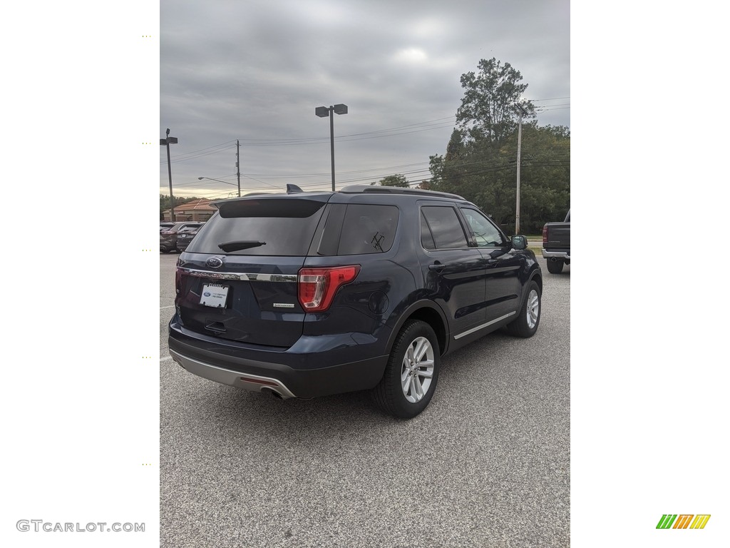 2017 Explorer XLT - Blue Jeans / Ebony Black photo #5