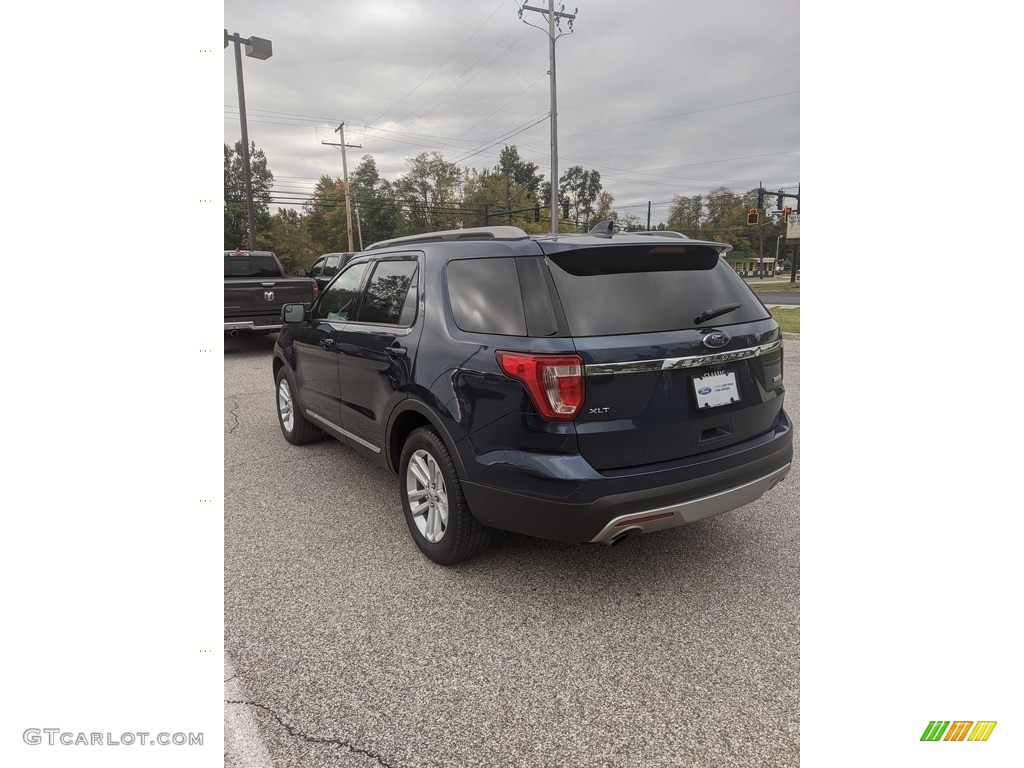 2017 Explorer XLT - Blue Jeans / Ebony Black photo #7