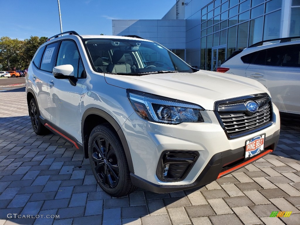 2020 Forester 2.5i Sport - Crystal White Pearl / Gray photo #1