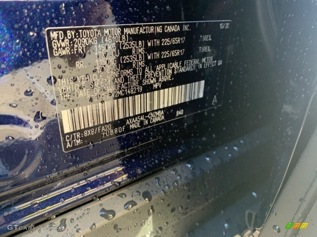 2021 RAV4 Color Code 8X8 for Blueprint Photo #139886959