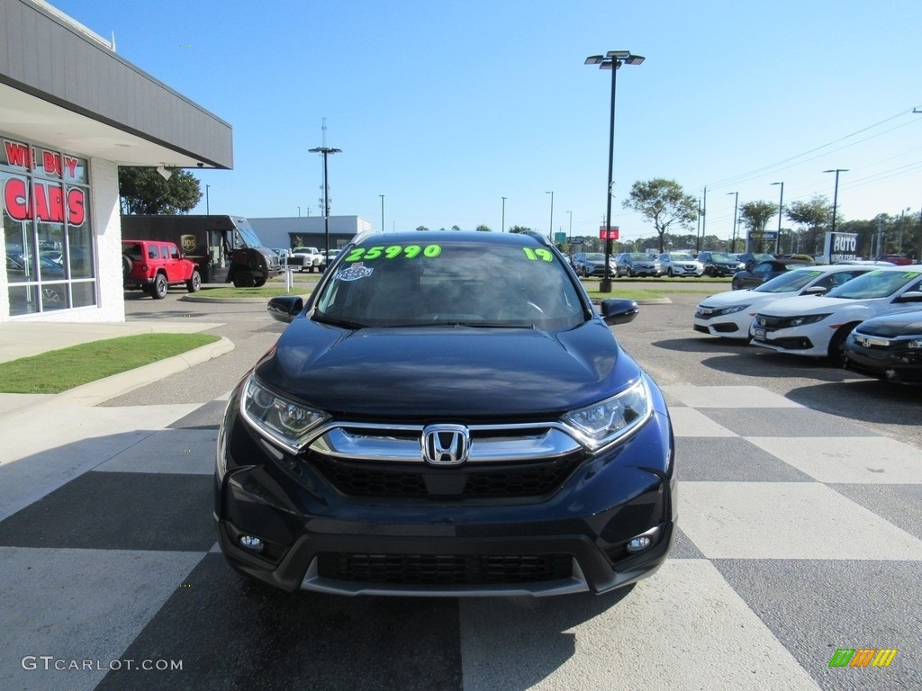 2019 CR-V EX-L - Obsidian Blue Pearl / Gray photo #2