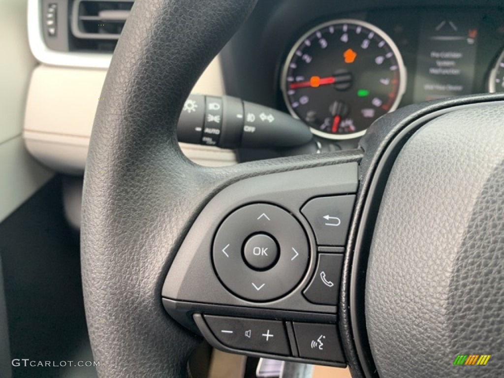 2021 Toyota RAV4 XLE AWD Black Steering Wheel Photo #139887906