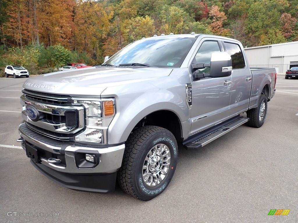 Iconic Silver 2020 Ford F250 Super Duty XLT Crew Cab 4x4 Exterior Photo #139888437