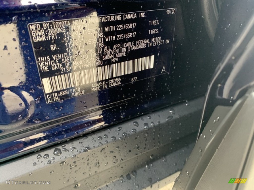 2021 RAV4 Color Code 8X8 for Blueprint Photo #139888488