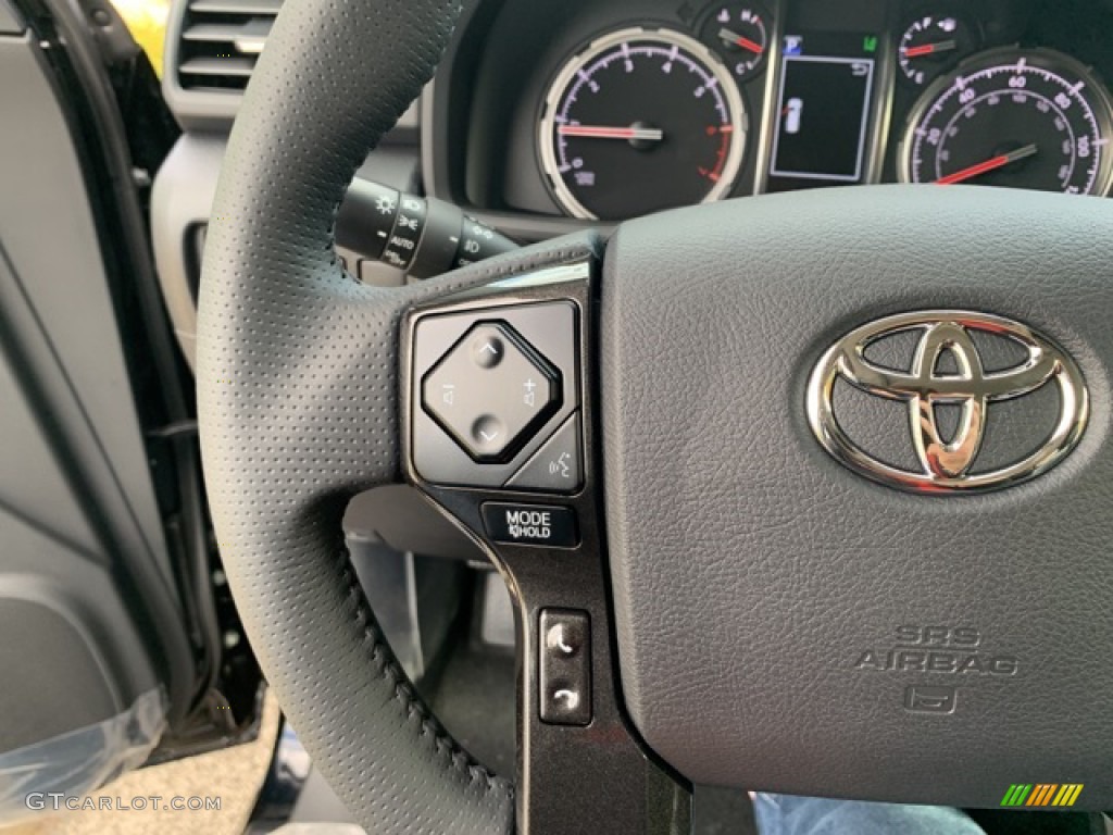 2021 Toyota 4Runner Nightshade 4x4 Black/Graphite Steering Wheel Photo #139888665