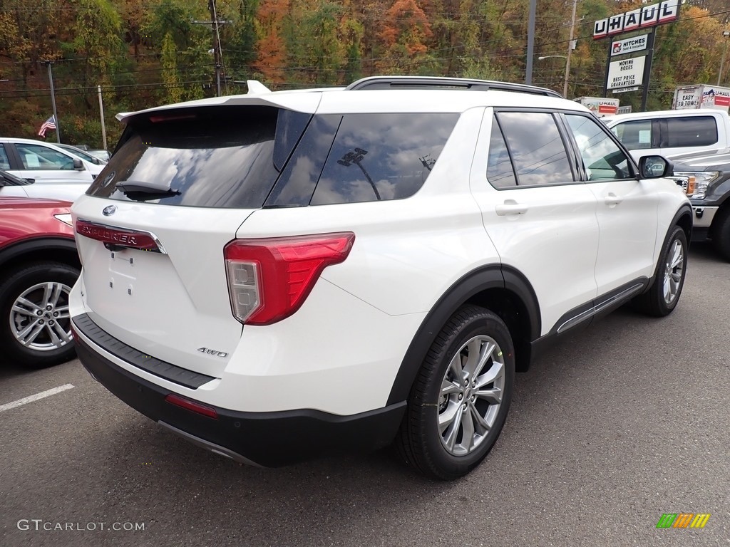 2021 Explorer XLT 4WD - Star White Metallic Tri-Coat / Ebony photo #2