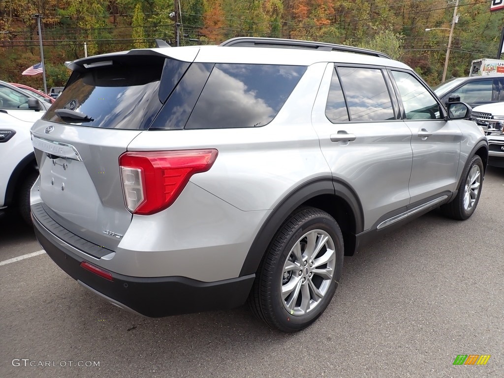 2021 Explorer XLT 4WD - Iconic Silver Metallic / Ebony photo #2