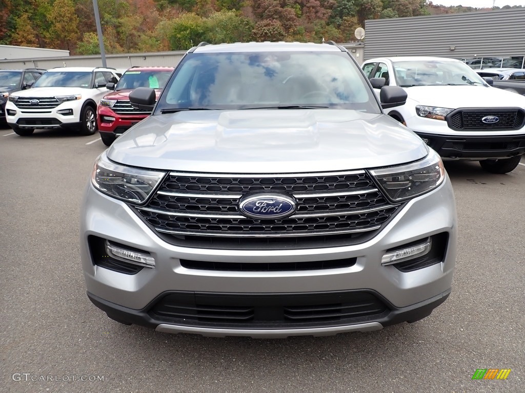 2021 Explorer XLT 4WD - Iconic Silver Metallic / Ebony photo #4