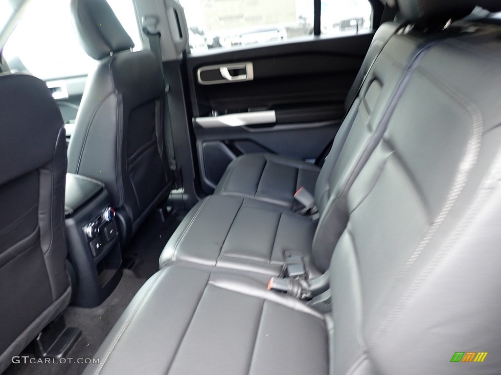 Ebony Interior 2021 Ford Explorer XLT 4WD Photo #139889220