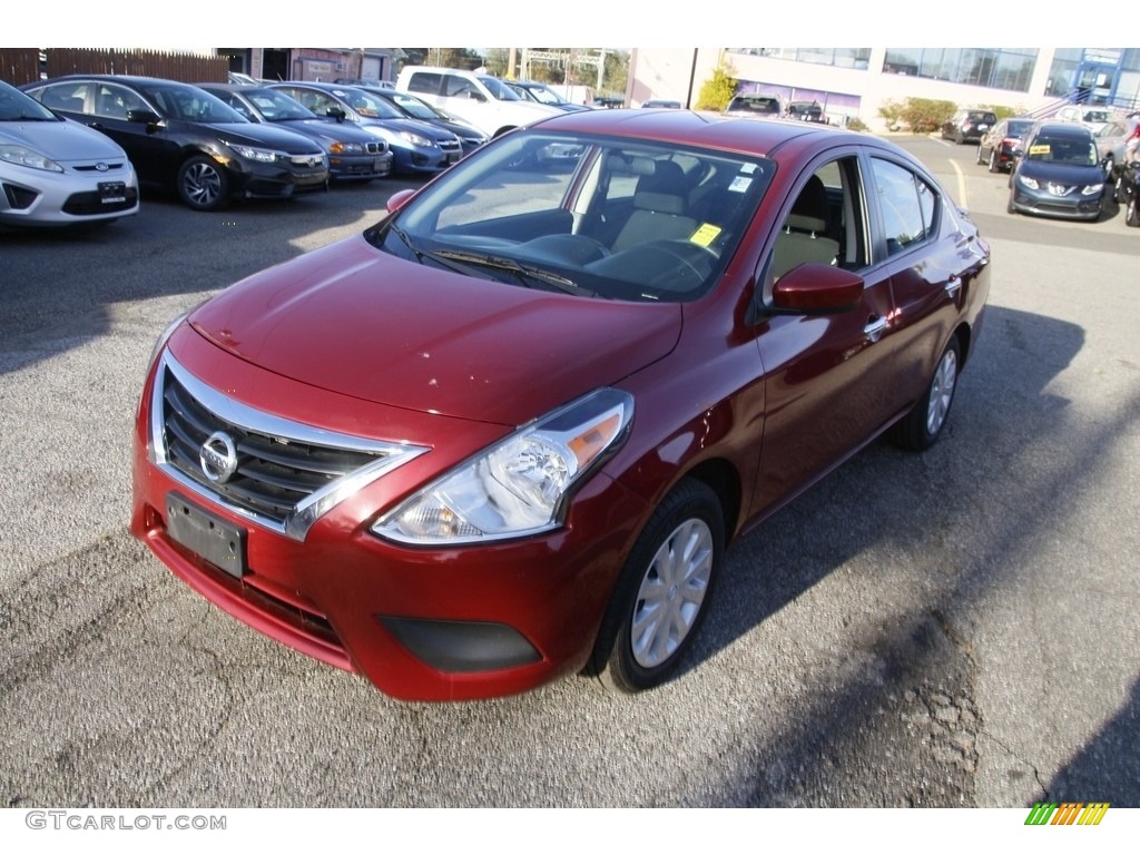 2019 Versa SV - Cayenne Red Metallic / Charcoal photo #1