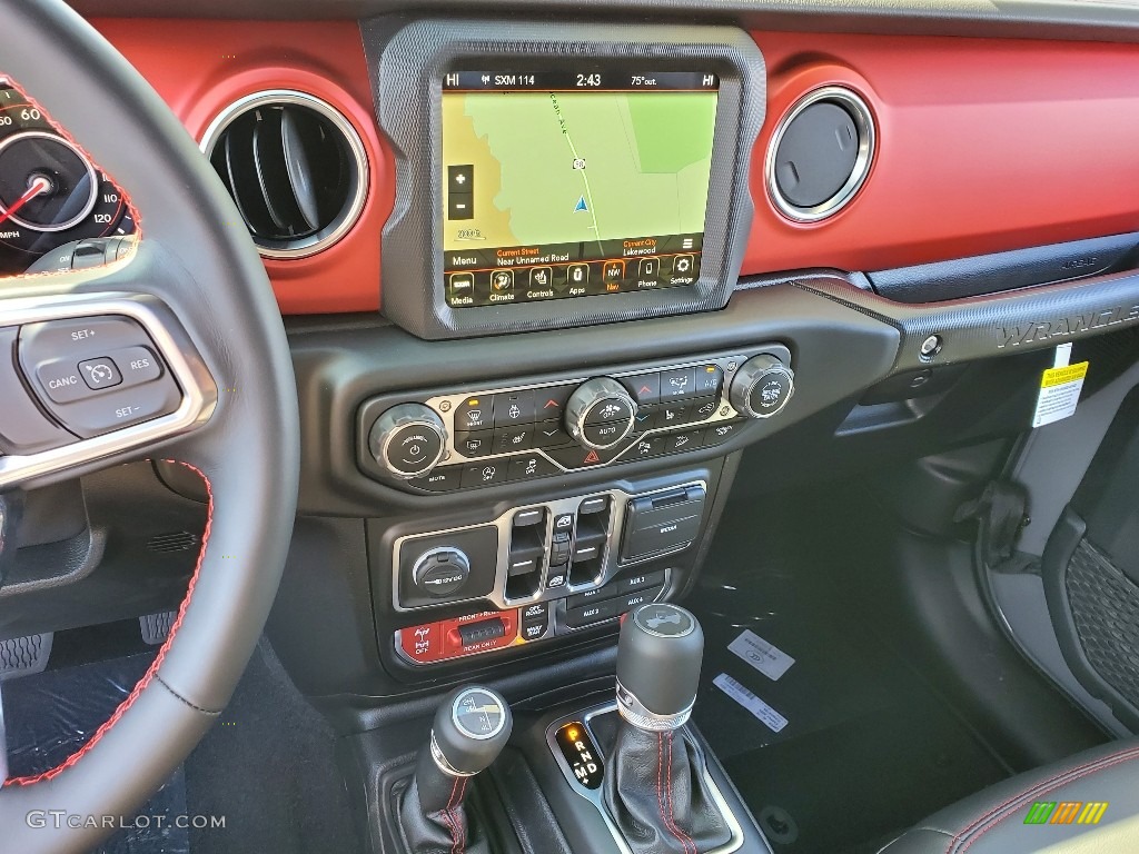 2021 Jeep Wrangler Unlimited Rubicon 4x4 Black Dashboard Photo #139890096