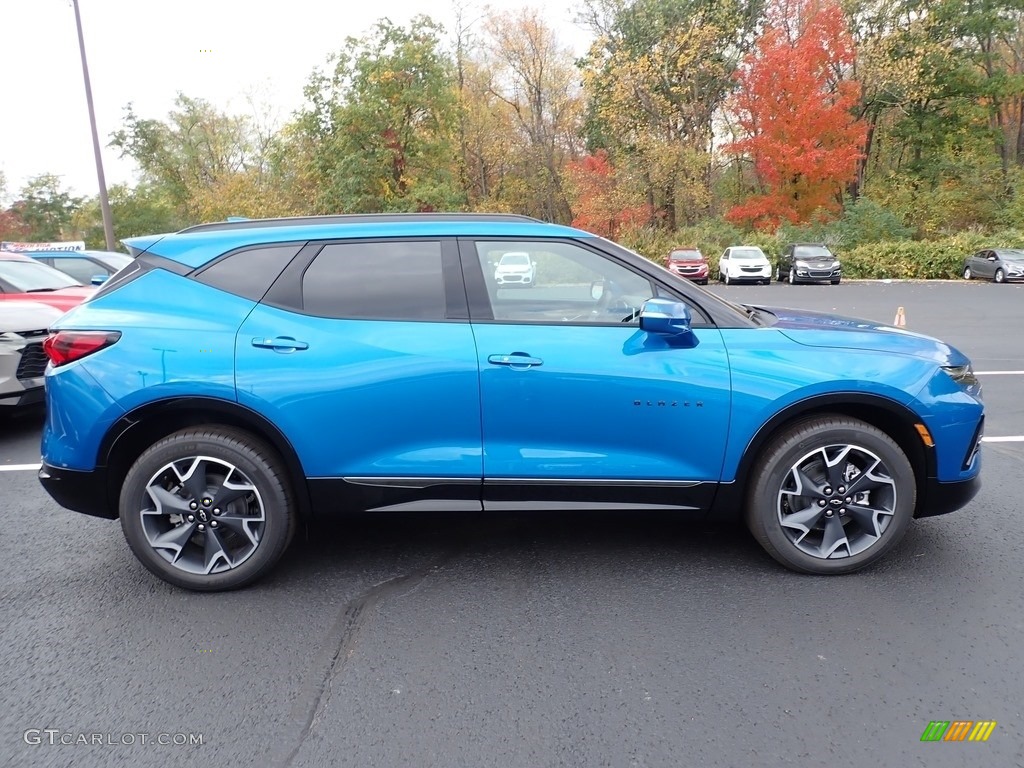 Bright Blue Metallic 2021 Chevrolet Blazer RS AWD Exterior Photo #139891029