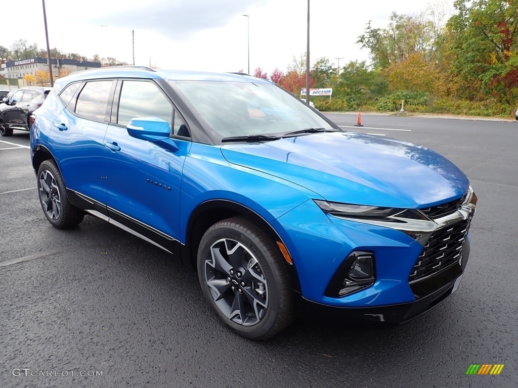 Bright Blue Metallic 2021 Chevrolet Blazer RS AWD Exterior Photo #139891053